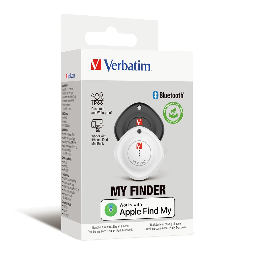 [410076440005] Verbatim My Finder Persoonlijk Zwart, Wit