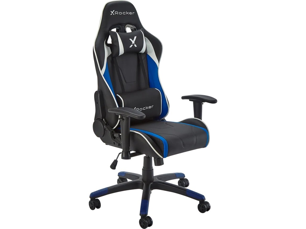 [410430440004] X ROCKER XROCKER AGILITY GAMING CHAIR BLACK-BLUE