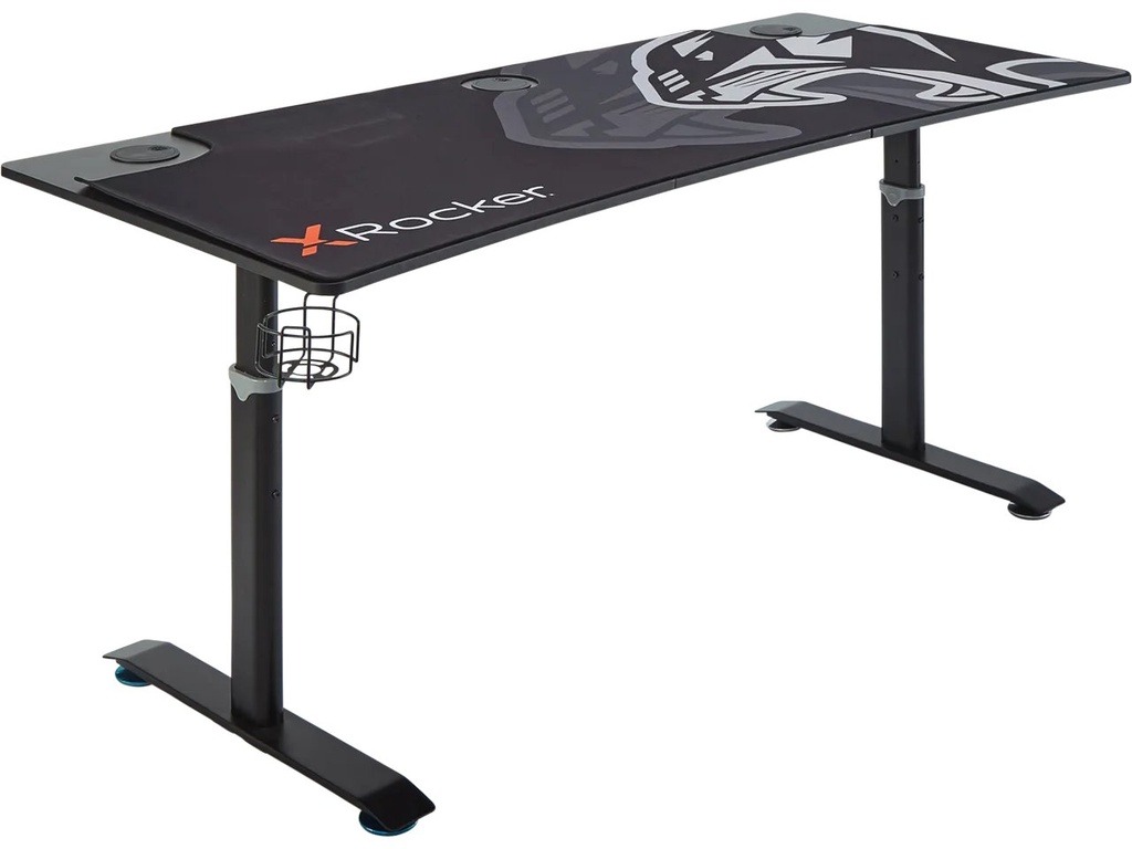 [410430440021] X ROCKER XROCKER COUGAR XL GAMING DESK GREY