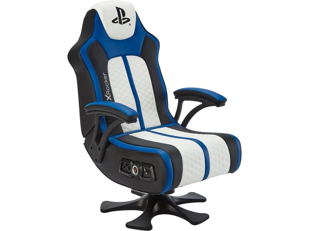 X ROCKER XROCKER LEGEND GAMING CHAIR BLUE-WHITE