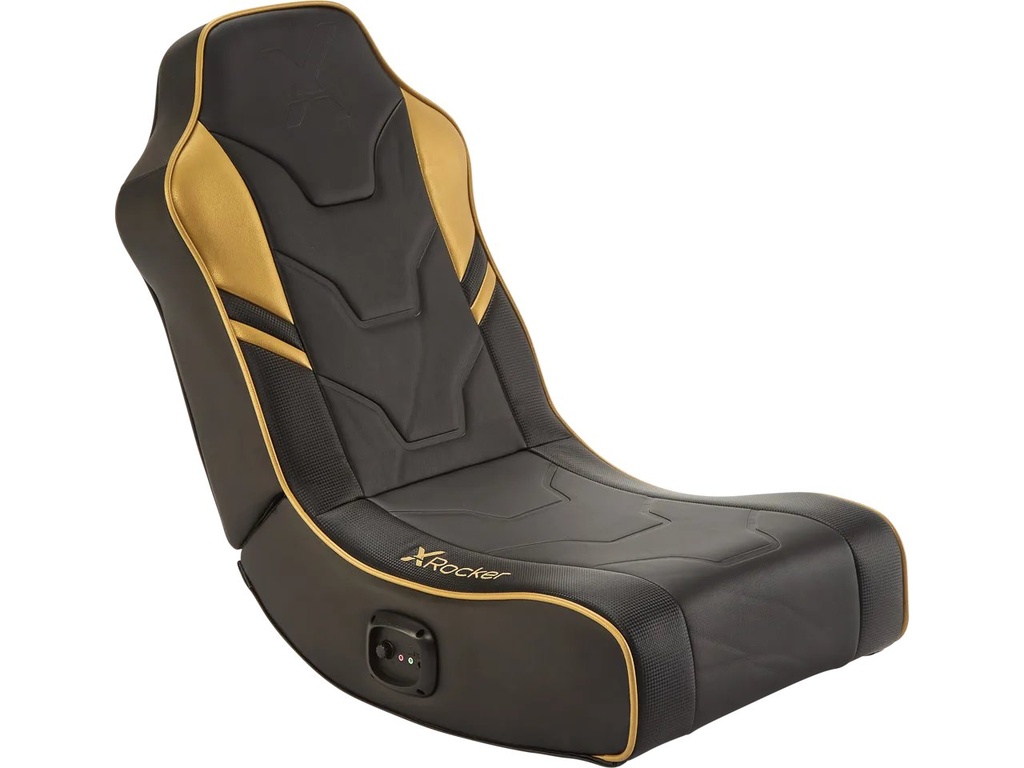 [410430440036] X ROCKER XROCKER SHADOW FLOOR GAMING CHAIR GOLD