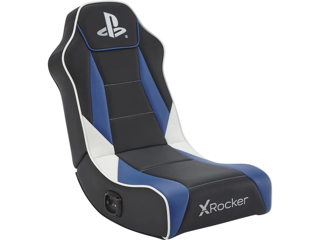 [410430440047] X ROCKER XROCKER GEIST FLOOR GAMING CHAIR WHT-BLK