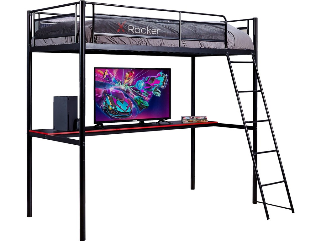 X ROCKER XROCKER HQ HIGH SLEEPER GAMING BED