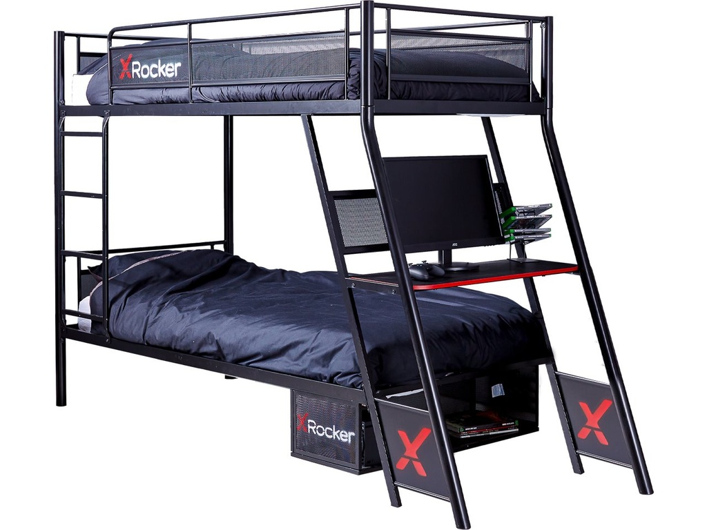 X ROCKER XROCKER ARMADA DUAL BUNK GAMING BED