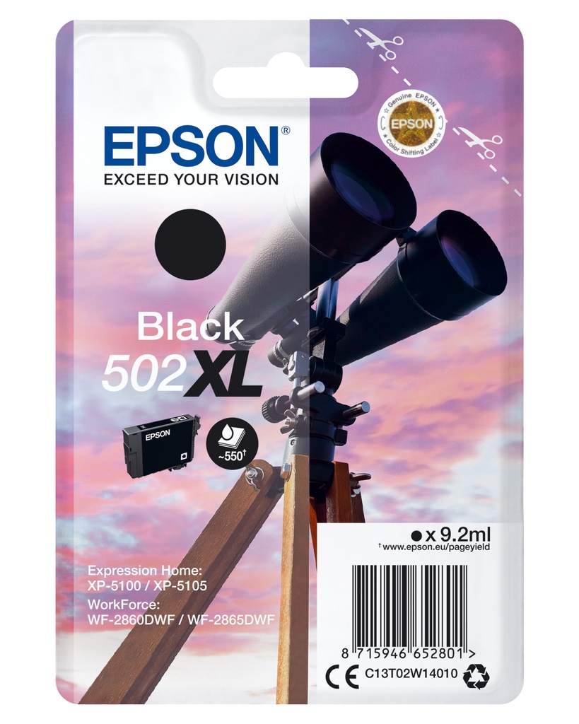 [170015441475] Epson 502XL BK