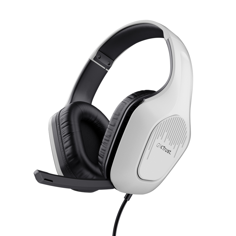 [410545440729] Trust GXT 415PS ZIROX Headset Bedraad Hoofdband Gamen Zwart, Wit