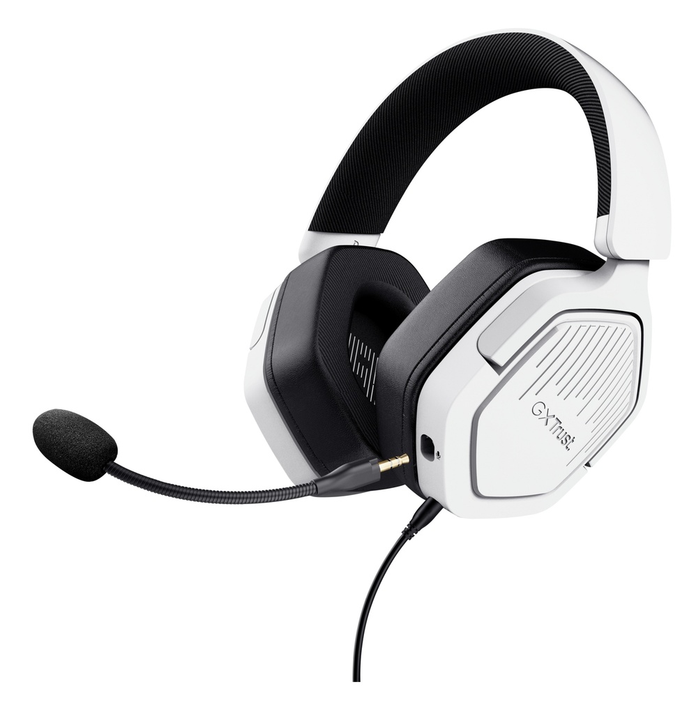 [410545440803] Trust GXT492W Carus Headset Bedraad Hoofdband Gamen Wit