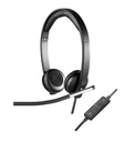 Logitech 981-000519 hoofdtelefoon/headset Bedraad Hoofdband Kantoor/callcenter USB Type-A Zwart, Zilver