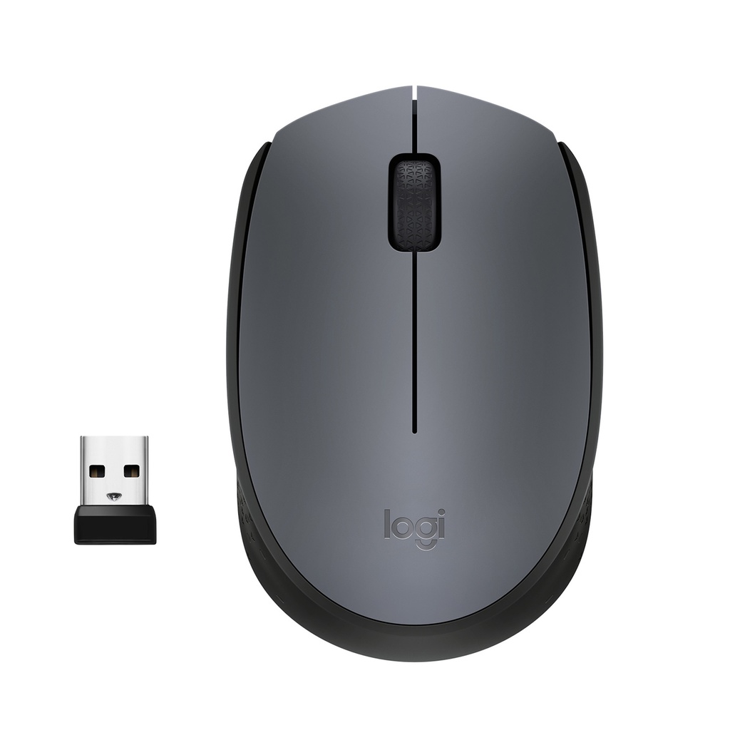 [410596440051] Logitech M170 Grey-K muis Kantoor Ambidextrous RF Draadloos Optisch 1000 DPI