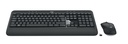 Logitech 920-008676 toetsenbord Inclusief muis Universeel USB AZERTY Frans Zwart, Wit