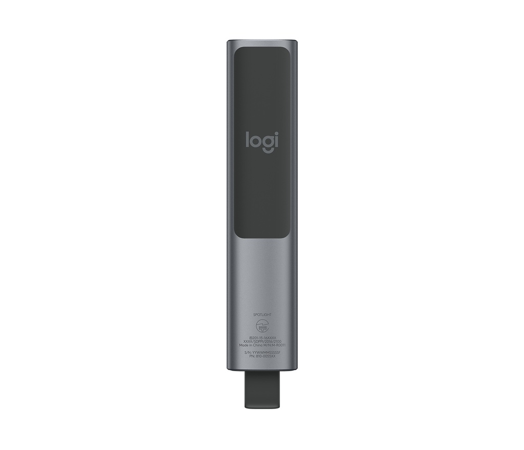 Logitech 910-005166 Draadloze presenter Bluetooth/RF Grijs