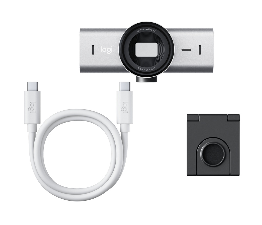 [410596440359] Logitech 960-001554 webcam 3840 x 2160 Pixels USB 3.2 Gen 1 (3.1 Gen 1) Grijs