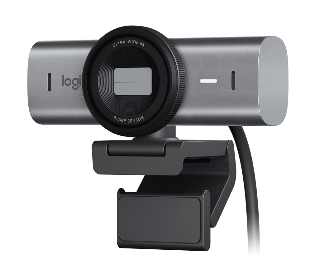 Logitech 960-001530 webcam 8,5 MP 4096 x 2160 Pixels USB 3.2 Gen 1 (3.1 Gen 1) Aluminium, Zwart