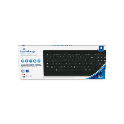 [410604440045] MediaRange MROS101-BE toetsenbord Thuis USB AZERTY Belgisch Zwart