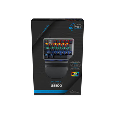[410604440047] MediaRange MRGS100 toetsenbord Gamen USB QWERTZ Duits Zwart, Zilver