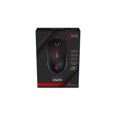 MediaRange MRGS201 muis Gamen Rechtshandig USB Type-A Optisch 4000 DPI