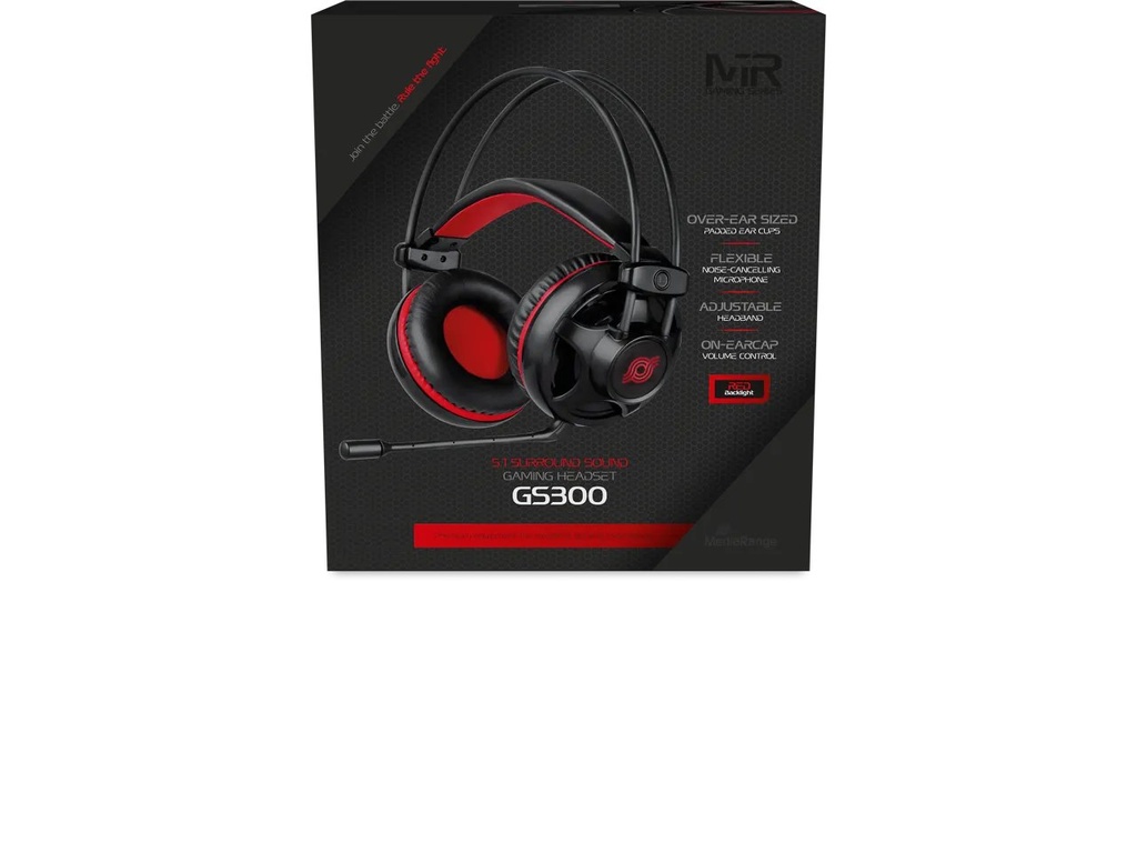 [410604440066] MEDIARANGE MEDIARANGE GAMING 5.1 SURROUND HEADSET