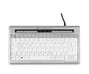 BakkerElkhuizen S-board 840 toetsenbord Kantoor USB QWERTY Spaans Licht Grijs, Wit