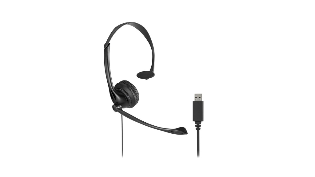 Kensington USB Mono Headset met Mic en Volume Control