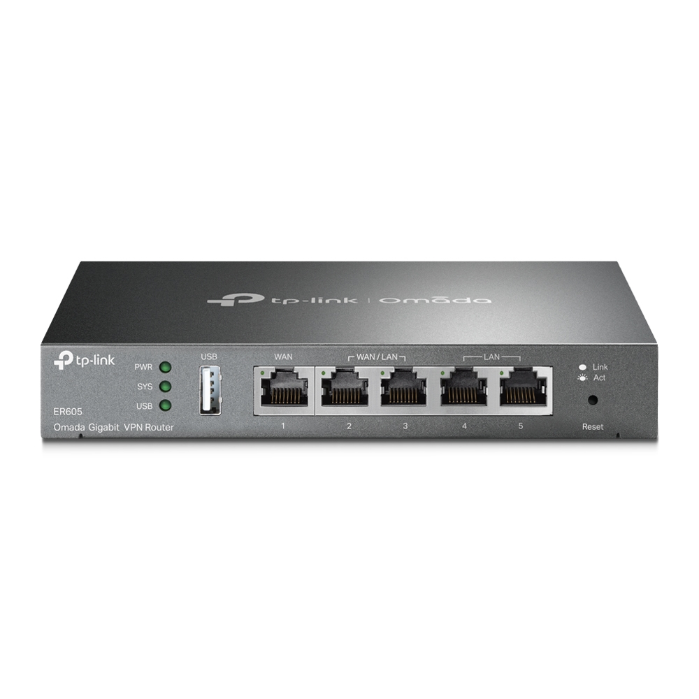 [410748440015] TP-Link Omada ER605 bedrade router Gigabit Ethernet Zwart