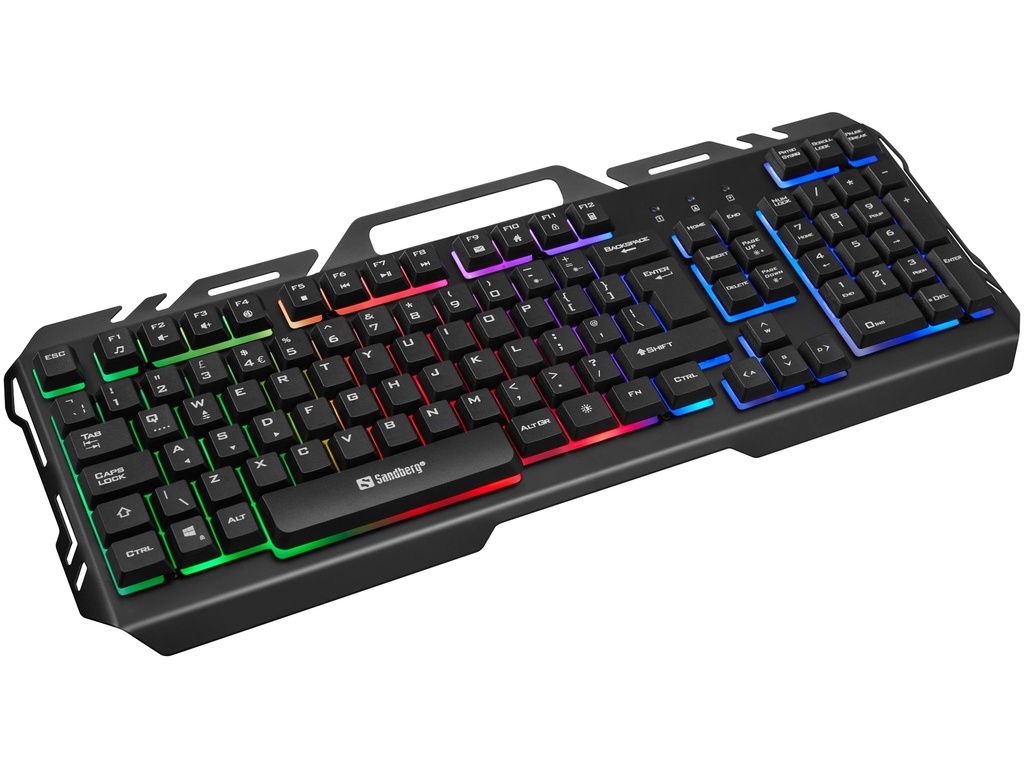 Sandberg 640-25 toetsenbord Gamen USB AZERTY Belgisch Zwart