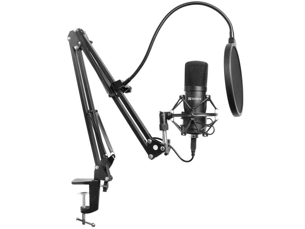 [410811440050] Sandberg Streamer USB Microphone Kit