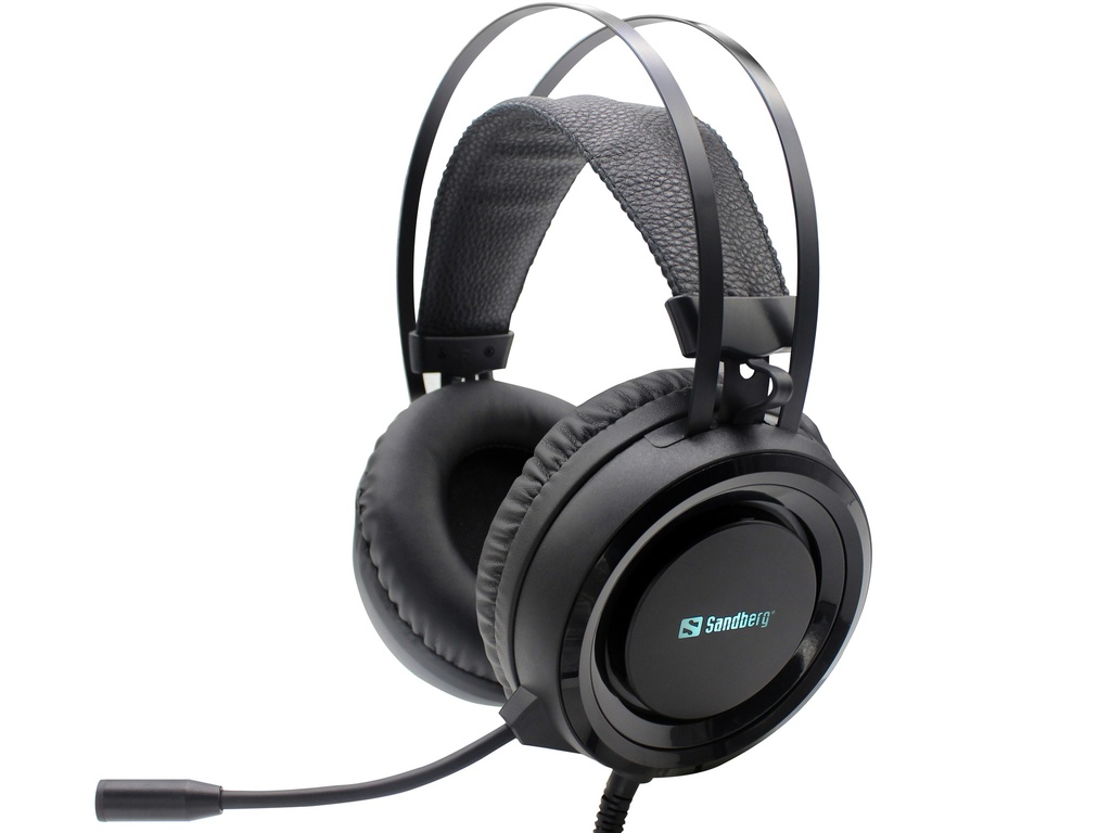 Sandberg 126-22 hoofdtelefoon/headset Bedraad Hoofdband Gamen Zwart