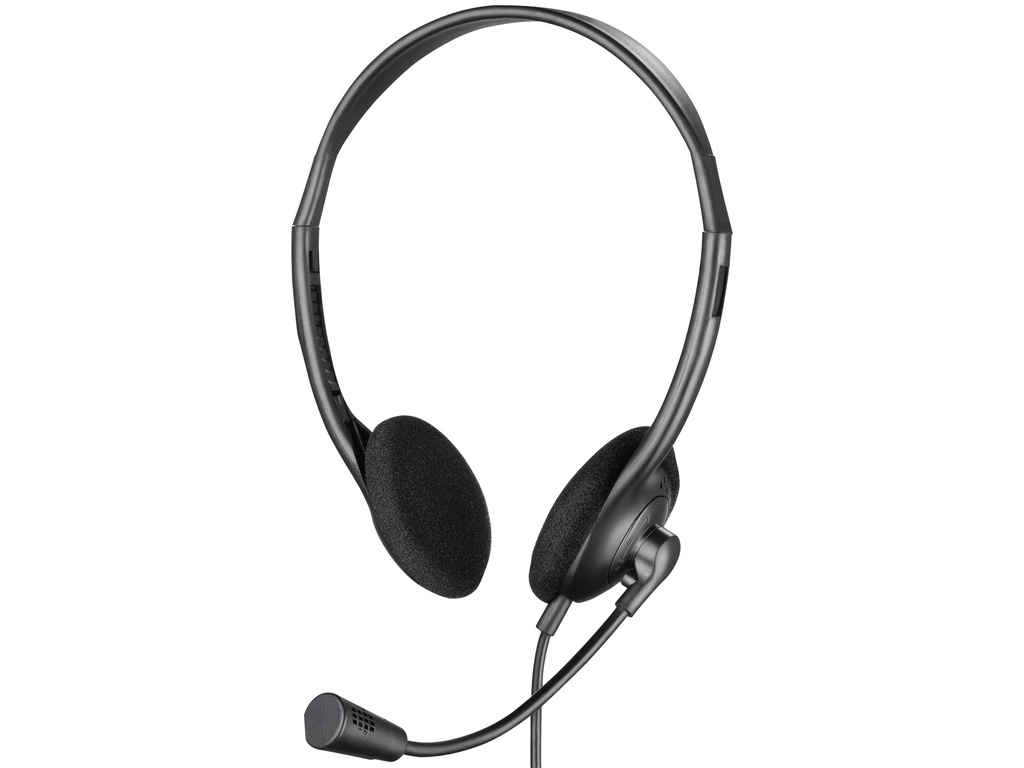 [410811440077] Sandberg 825-30 hoofdtelefoon/headset Hoofdtelefoons Bedraad Hoofdband Kantoor/callcenter Zwart