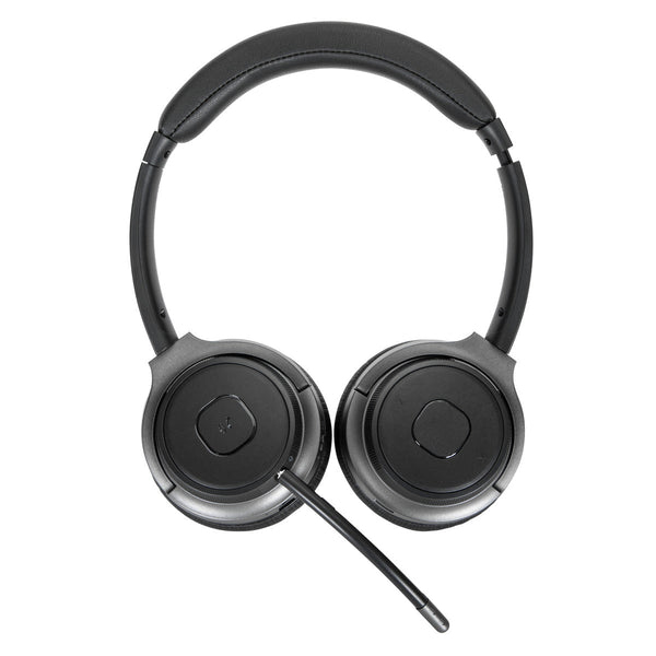 [410842440024] Targus AEH104GL hoofdtelefoon/headset Bedraad en draadloos Hoofdband Oproepen/muziek USB Type-C Bluetooth Zwart