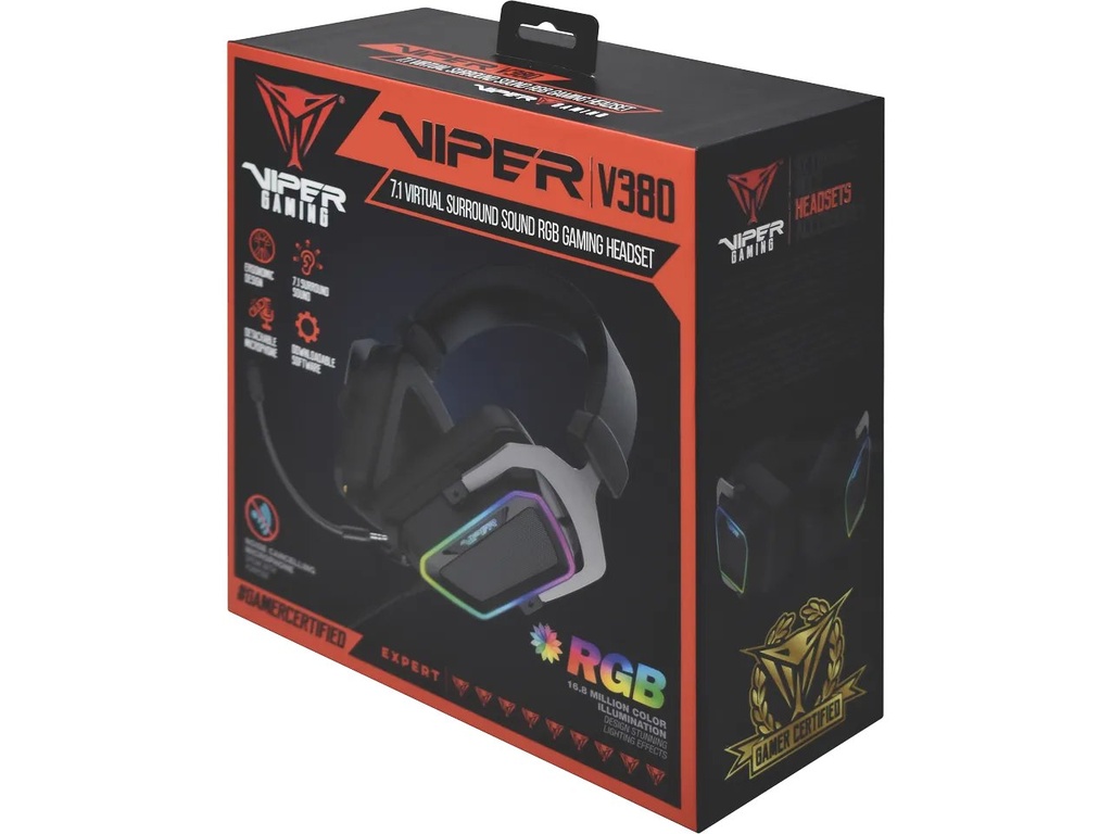 VIPER VIPER V380 7.1 SURROUND GAMING HEADSET