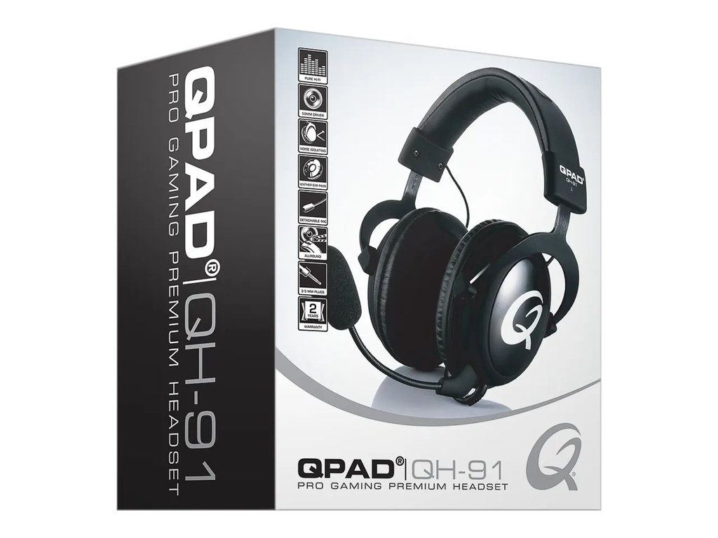 [410865440028] QPAD QPAD QH91 PRO GAMING HEADSET 2x3.5mm