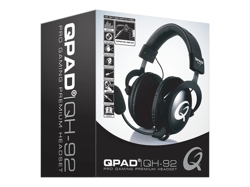 QPAD QPAD QH92 PRO GAMING HEADSET 2x3.5mm