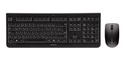 CHERRY DW 3000 toetsenbord Inclusief muis Universeel RF Draadloos AZERTY Frans Zwart
