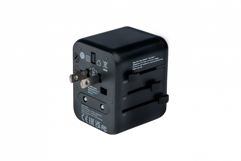 [415076440006] Verbatim 49543 netstekker adapter Universeel Zwart