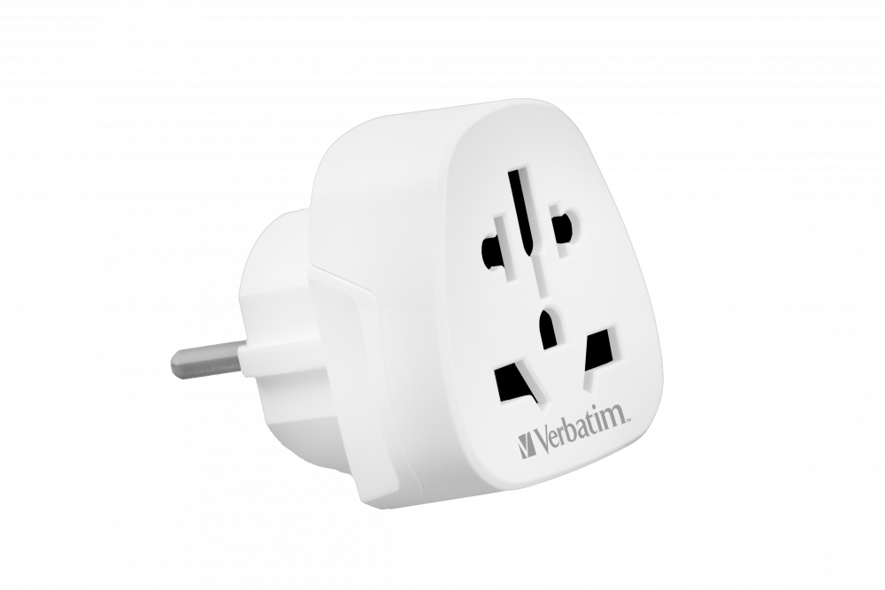 [415076440011] Verbatim Wereld naar Europa adapter WTEU-02 Reisstekker
