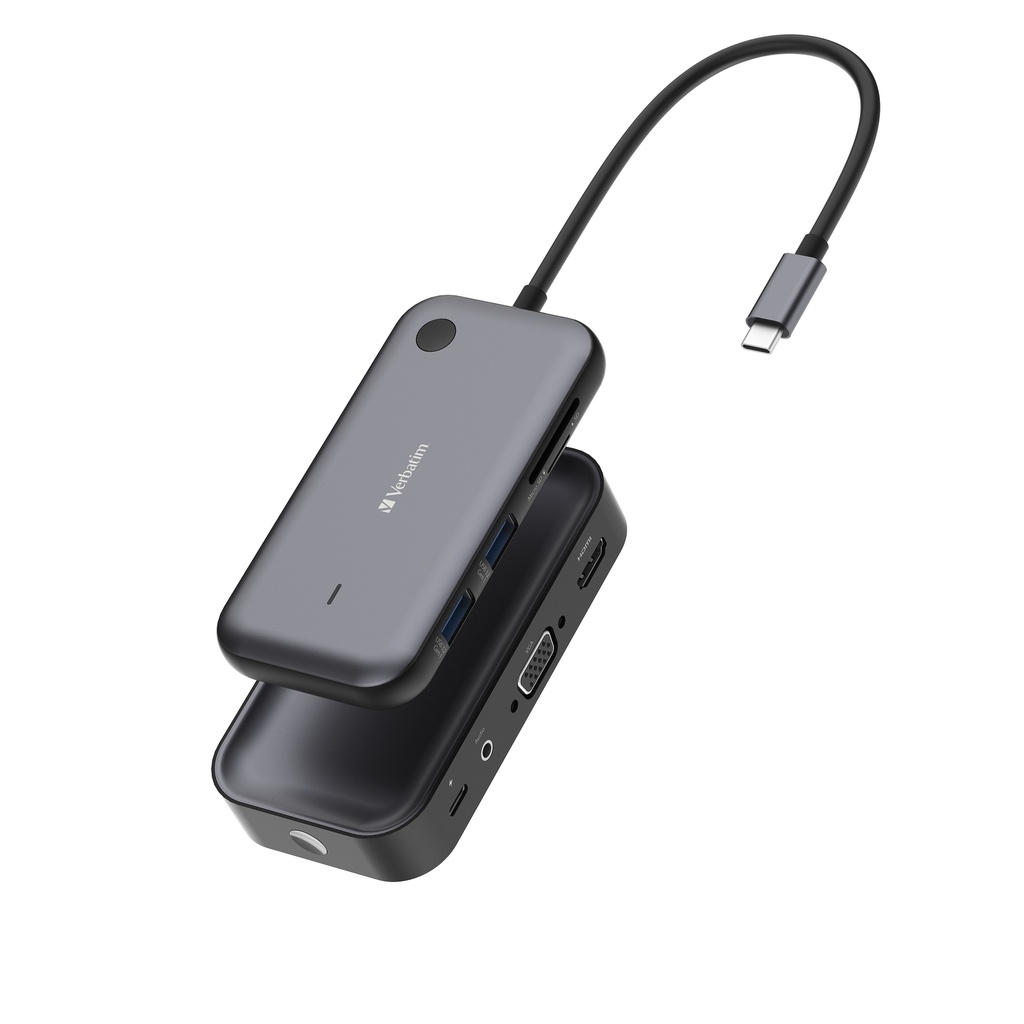 [415076440014] Verbatim Share My Screen 1080 p USB-C draadloze schermadapter met hub WDA-01