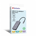 Verbatim USB-C Pro multipoort-hub CMH-05: 5 poorten