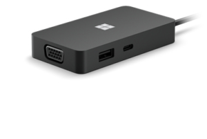 [415127440001] Microsoft 1E4-00002 laptop dock & poortreplicator Zwart