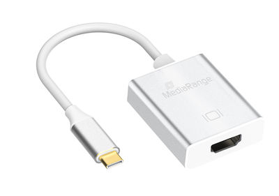 [415604440008] MediaRange MRCS194 USB grafische adapter 4096 x 3112 Pixels Zilver