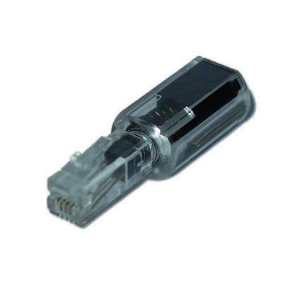 [415604440009] MediaRange MRCS305 kabel-connector RJ-11 Zwart, Transparant