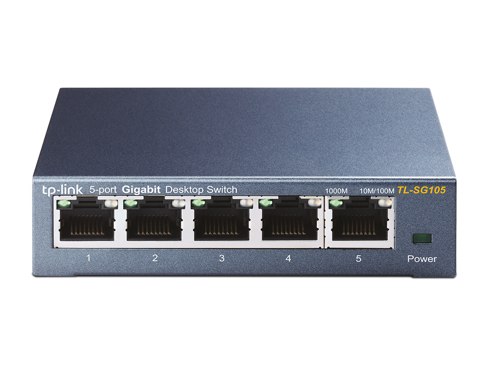 [415748440003] TP-Link TL-SG105 Unmanaged Gigabit Ethernet (10/100/1000) Zwart