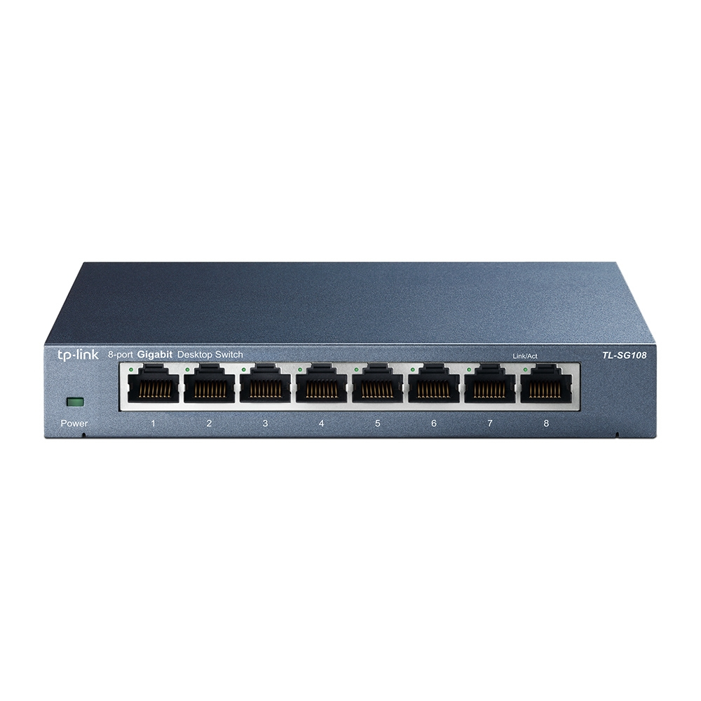 [415748440004] TP-Link TL-SG108 Unmanaged Gigabit Ethernet (10/100/1000) Zwart