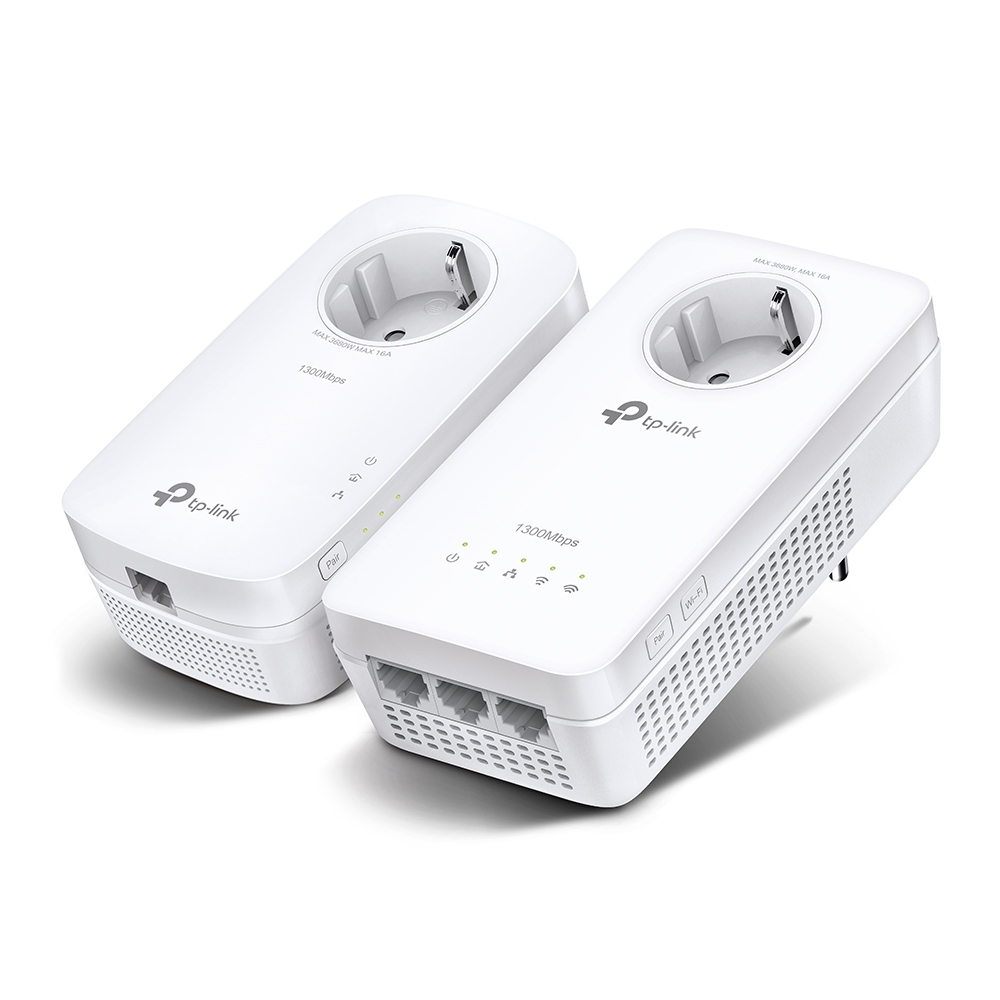 [415748440014] TP-Link TL-WPA8631P KIT PowerLine-netwerkadapter 300 Mbit/s Ethernet LAN Wifi Wit 2 stuk(s)