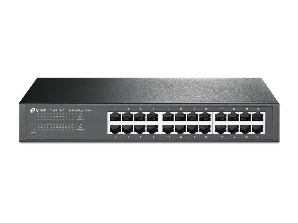 [415748440049] TP-Link TL-SG1024D Unmanaged Gigabit Ethernet (10/100/1000) Grijs