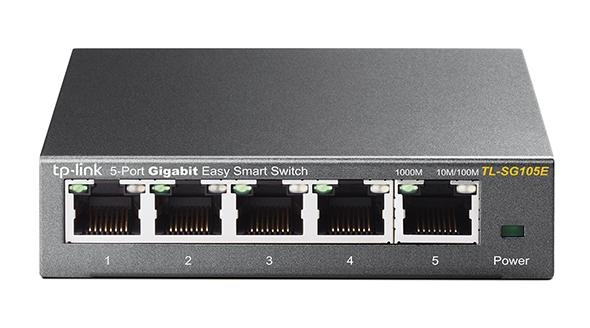 [415748440060] TP-Link TL-SG105E Managed L2 Gigabit Ethernet (10/100/1000) Zwart