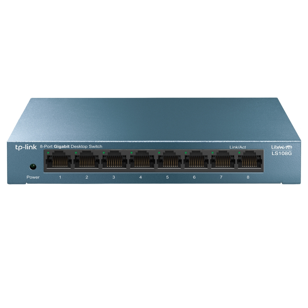 [415748440065] TP-Link LS108G Unmanaged Gigabit Ethernet (10/100/1000) Blauw