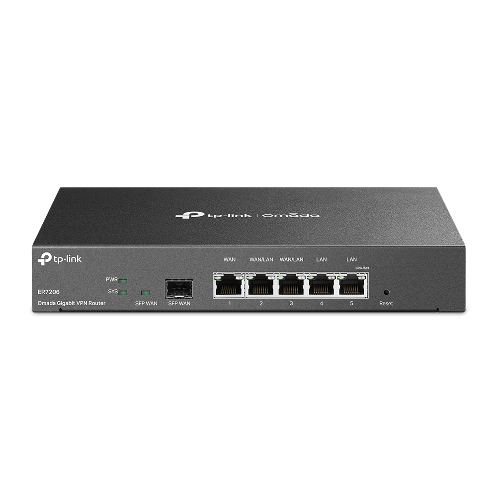 [415748440080] TP-Link TL-ER7206 bedrade router Gigabit Ethernet Zwart