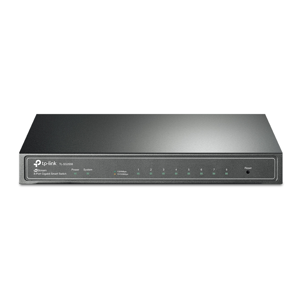 [415748440085] TP-Link TL-SG2008 Managed L2 Gigabit Ethernet (10/100/1000) Zwart