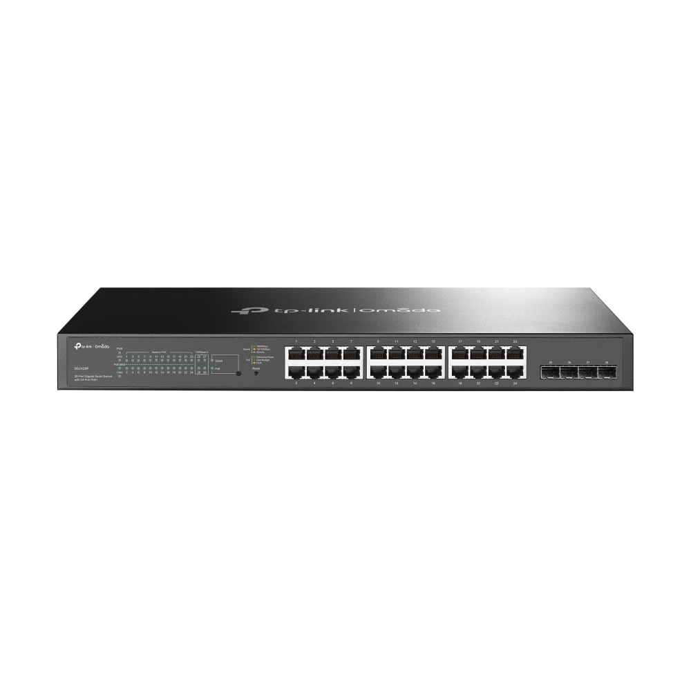 [415748440105] TP-Link Omada TL-SG2428P Managed L2/L2+ Gigabit Ethernet (10/100/1000) Power over Ethernet (PoE) 1U Zwart
