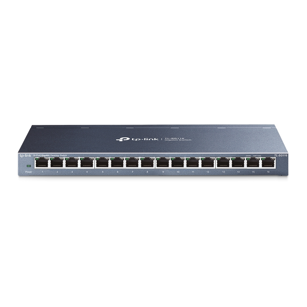 [415748440117] TP-Link TL-SG116 Unmanaged Gigabit Ethernet (10/100/1000) Zwart